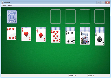 Cards representing Spider Solitaire